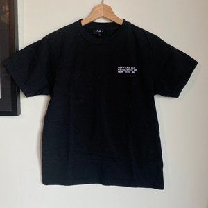 A24 Films LLC Black Embroidery Tee